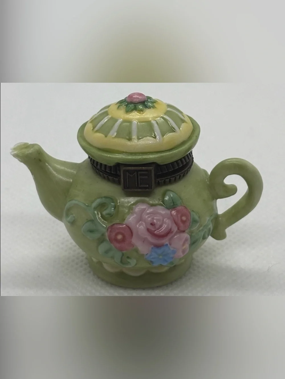 MARY ENGELBREIT MINIATURE TRINKET BOX TEAPOT - Picture 1 of 6